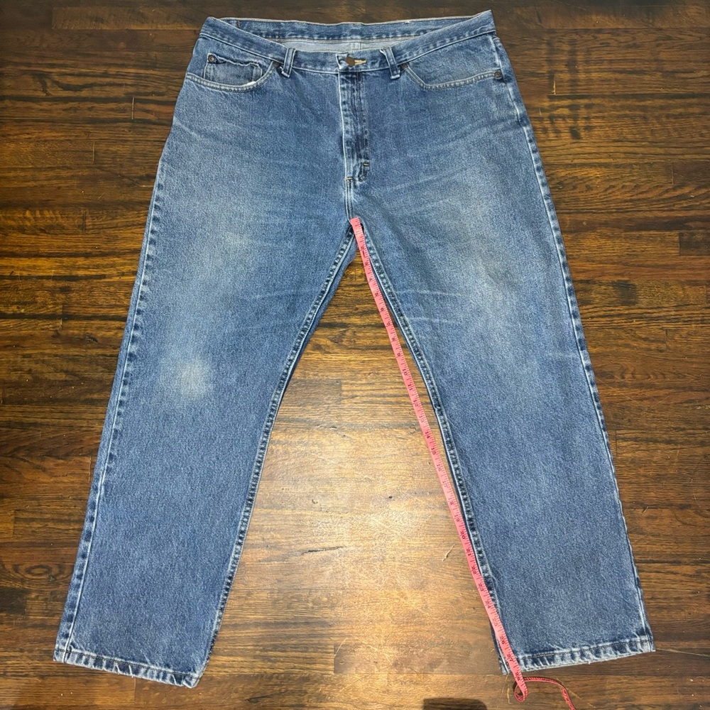 Wrangler Men’s Denim Blue Jeans Sz 38x29 Regular Fit - Picture 8 of 10